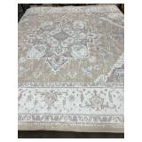 Washable rug, about 93"x117"