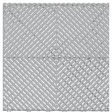 Swisstrax modular pearl silver flooring tile, 24pc