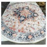 Circular rug, about 93", washable