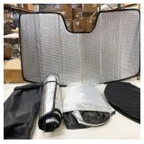 Asst auto sun shades and reflectors