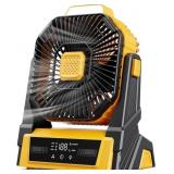 KopBeau Battery Operated Camping Fan with Lights