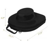 Crush Proof Travel Hat Box, Adjustable Strap