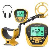 Metal Detector, LCD, Waterproof, 10" Coil