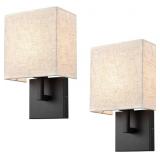 Pair wall sconce black