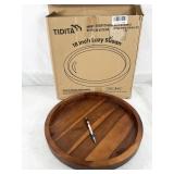 Tidita 18" lazy susan, acacia wood