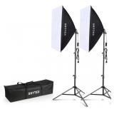 Pair 20"x28" soft box lights with stands