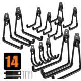 QcoQce 14 Pack Garage Hooks Heavy Duty