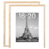 upsimples 16x20 Picture Frame, 2pc, natural