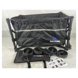 Rosong folding wagon cart, black