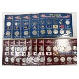 13 incomplete sets of 2000 & 1999 Commemorative