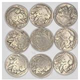 25pc Indian Head Buffalo nickels
