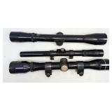 3pc scopes: Daisy 4x15, Bushnell Sportview (bent