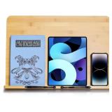 wishacc Book Stand, Extra Large Bamboo Holder