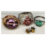 assorted costume jewelry