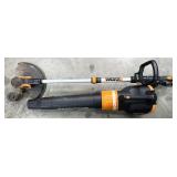 2pc cordless Worx yard tools: WG163 string