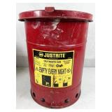 Justrite 6gal oily waste can. NO SHIPPING