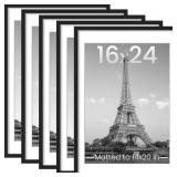 upsimples 16x24 Picture Frame, black, 5 pack