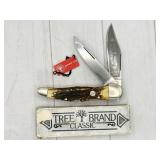 Boker Tree Brand stag knife, 4021, 5-1/4" overall