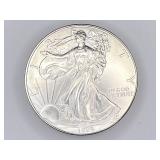 1999 American Silver Eagle silver bullion dollar,