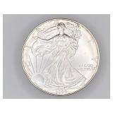 1999 American Silver Eagle silver bullion dollar,