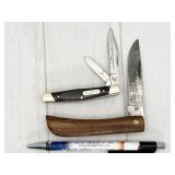 2pc assorted knives: Buck Trio 373 Collectors