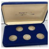 World War II Coinage Collection - 5pc Walking