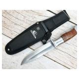Mossy Oak fixed blade knife with canvas sheath,