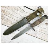 Vietnam era BM Co USM8 fixed blade knife with