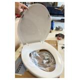 Elongated bidet seat, white