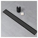 SaniteModar Black Linear Shower Drain 30 inch