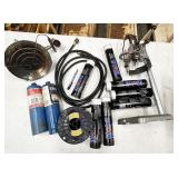 Craftsman drill stand, heat lamp, grease,