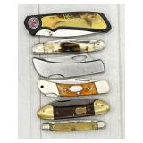 6pc assorted knives: Robi Klass Kissing Crane,