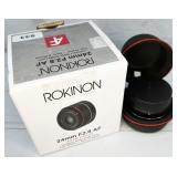 Rokinon 24mm F2.8 AF compact wideangle camera lens