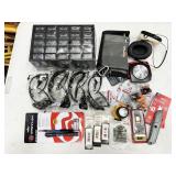 sorter, safety glasses, etc in plastic sorter bin