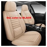 BABYBLU Faux Leather Car Seat Covers, full set