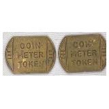 2pc coin meter tokens