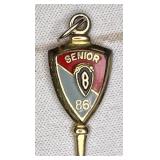 1986 Boaz High School Senior Class Charm Key