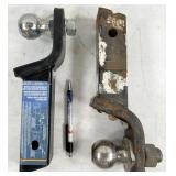 pair of 2" drop hitches: 2" ball and 1-7/8" ball