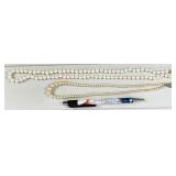 pair vintage necklaces