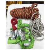 shock absorbing lanyard, rope