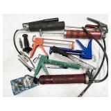 pneumatic grease guns, caulking guns, etc