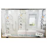 Xlhomo tension pole corner shower caddy