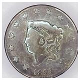 1825 Coronet Liberty Head large cent (aka Matron)