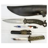 2pc fixed blade knives