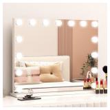 Vanity Mirror with LED Hollywood Lights, 17"x22"