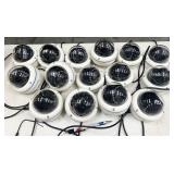 15pc Dedicated Micros security cameras in domes