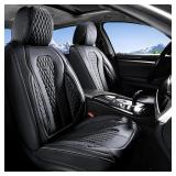 Coverado Black Car Seat Covers, universal fit