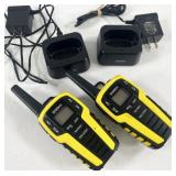 pair Uniden radios with chargers, work