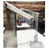 VINTAGE metal desk lamp, works