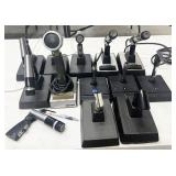 assorted mics, most are Shure